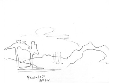 Drawing titled "Rio de Janeiro. 18…" by Dea Lieotto, Original Artwork, Ballpoint pen