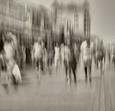 Photography titled "Boardwalk Shopping" by Debbie Scott-Queenin, Original Artwork, Digital Photography Mounted on Aluminium