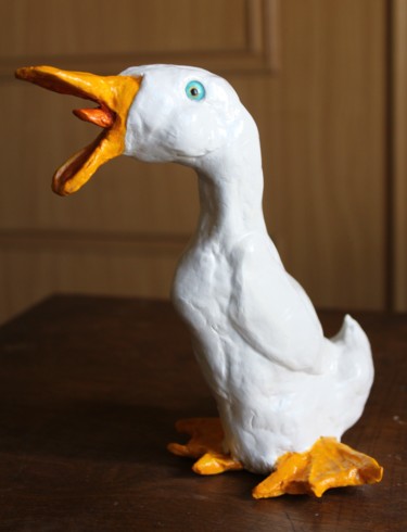 Rzeźba zatytułowany „Aylesbury Duck” autorstwa Deborah Pain, Oryginalna praca, Glina