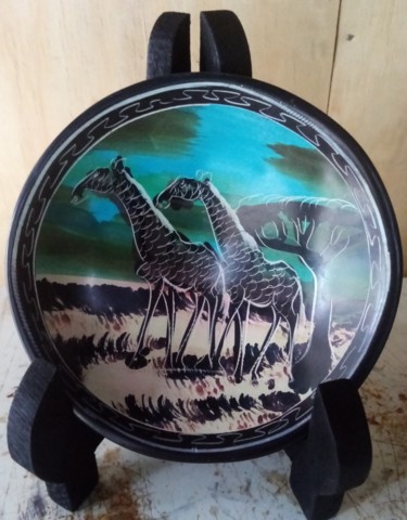 Sculpture intitulée "Soapstone dish/frui…" par Obed Omwange, Œuvre d'art originale, Pierre