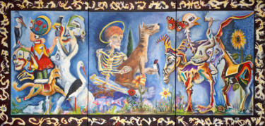 Картина под названием "Saint François d'As…" - De Bonsecours, Подлинное произведение искусства, Акрил