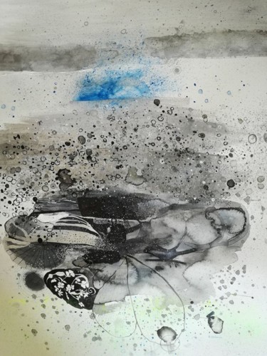 Pittura intitolato "SEAHORSE" da Rebecca De Figueiredo, Opera d'arte originale, Acrilico