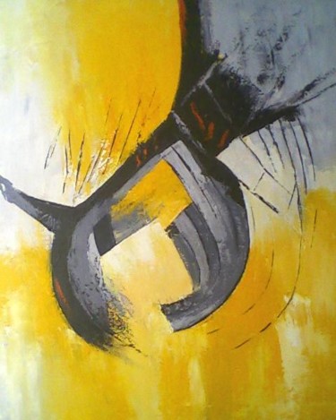 Peinture intitulée "Métamorphose" par Mounir Dehane, Œuvre d'art originale, Huile