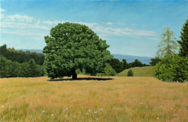 Pintura titulada "The Old Oak" por Dejan Trajkovic, Obra de arte original, Oleo