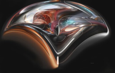 Digital Arts με τίτλο "Fuel Cell X" από Dejan Vucelic, Αυθεντικά έργα τέχνης, Ψηφιακή ζωγραφική