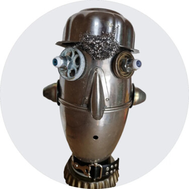 제목이 "ROBOT 2"인 조형물 Catherine Delaforge (KTY95)로, 원작, 금속