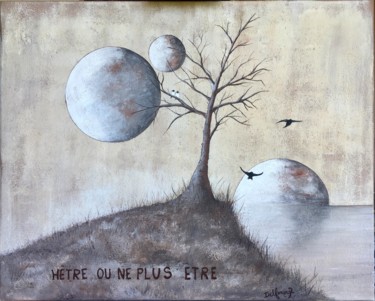 Pintura intitulada "Hêtre ou ne plus êt…" por Delphine Orset Guerry, Obras de arte originais, Acrílico