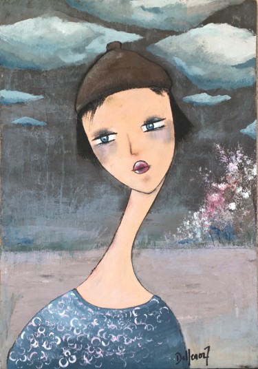 Peinture intitulée "Cointie" par Delphine Orset Guerry, Œuvre d'art originale, Acrylique