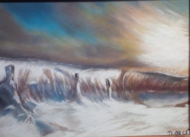 Painting titled "Souffle d âmes" by Delphine Orset Guerry, Original Artwork, Pastel