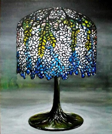 제목이 "Tiffany lamp"인 미술작품 Della Camilleri로, 원작, 아크릴