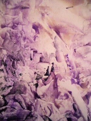 Painting titled "fresco detail 4" by Delphine Bernard, Original Artwork, Acrylic