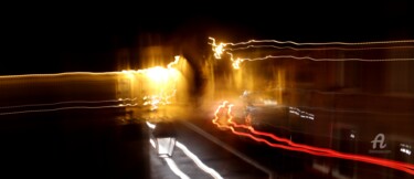 Photographie intitulée "2en1 Paysage urbain…" par Delphine Vigoureux, Œuvre d'art originale, Light Painting