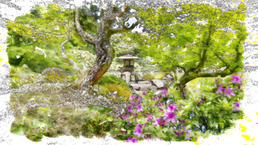 Arts numériques intitulée "Kyu Furukawa garden…" par Jamy Delpias, Œuvre d'art originale