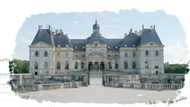 Digital Arts titled "Château de Vaux Le…" by Jamy Delpias, Original Artwork