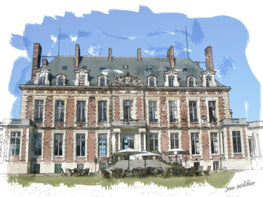 Digital Arts titled "Château du Marechal…" by Jamy Delpias, Original Artwork