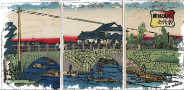 Digitale Kunst mit dem Titel "Yoshitoshi - Le pon…" von Jamy Delpias, Original-Kunstwerk, Digitale Malerei