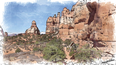 "Canyonland Utah" başlıklı Dijital Sanat Jamy Delpias tarafından, Orijinal sanat, Dijital Resim
