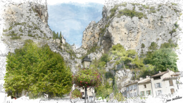 Digitale Kunst mit dem Titel "Le magnifique villa…" von Jamy Delpias, Original-Kunstwerk, Digitale Malerei