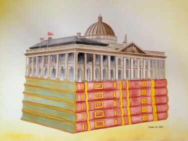 Malarstwo zatytułowany „終審法院” autorstwa Demi Ng, Oryginalna praca, Akwarela