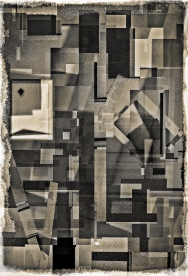 Artes digitais intitulada "Primitivisme noir" por Denis Chapoullié, Obras de arte originais, Aquarela