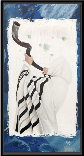 Pintura titulada "SHOFAR" por Denis Chich, Obra de arte original, Acrílico Montado en Bastidor de camilla de madera