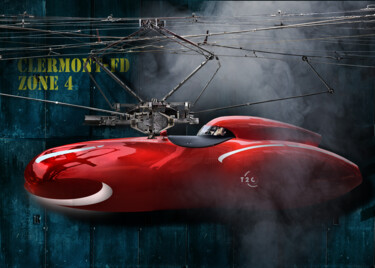 Photography titled "TRANS-EXPRESS" by Denis Pourcher, Original Artwork, Manipulated Photography