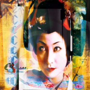 Digital Arts titled "Geisha Rabbit" by Denis Reitz, Original Artwork