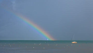 「Rainbow and sail」というタイトルの写真撮影 Denis Sukhininによって, オリジナルのアートワーク, デジタル
