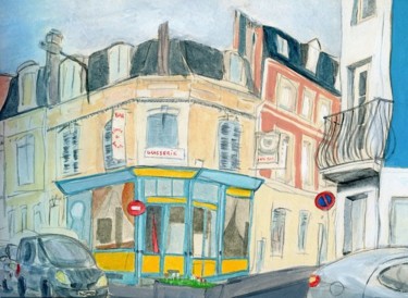 Dessin intitulée "Brasserie l'étoile…" par Denis Demouge, Œuvre d'art originale