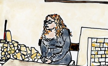 Dessin intitulée "Suzanne sur la terr…" par Denis Demouge, Œuvre d'art originale