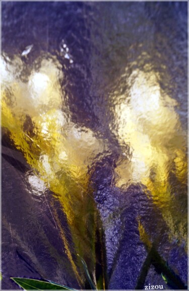 Фотография под названием "Les deux iris" - Denise Arsac Coustoulin, Подлинное произведение искусства, Манипулированная фотог…