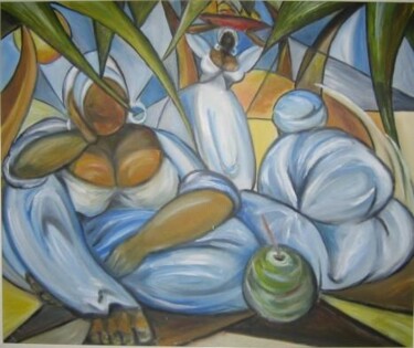 Malerei mit dem Titel "PREGUIÇA BAHIANA" von Denise Helena Ckless, Original-Kunstwerk
