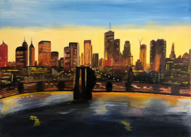 Painting titled "Brooklyn" by Denise Latour, Original Artwork, Oil