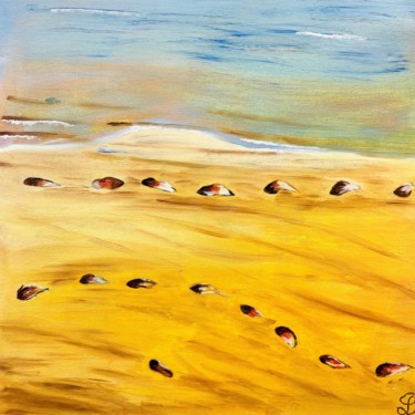 "Bord de mer" başlıklı Tablo Denise Latour tarafından, Orijinal sanat, Petrol