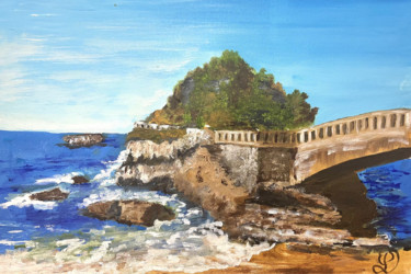 绘画 标题为“Biarritz Rocher de…” 由Denise Latour, 原创艺术品, 油