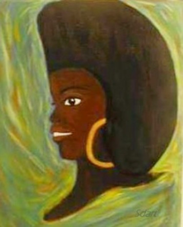 Fotografia zatytułowany „La femme afro” autorstwa Seiditadeniseart, Oryginalna praca, Fotografia cyfrowa