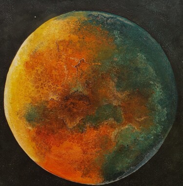 Pintura titulada "Mercúrio" por Denise Serralheiro, Obra de arte original, Encáustico