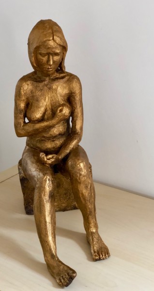Escultura intitulada "Hélène" por Denis Thebaudeau, Obras de arte originais, Terracota