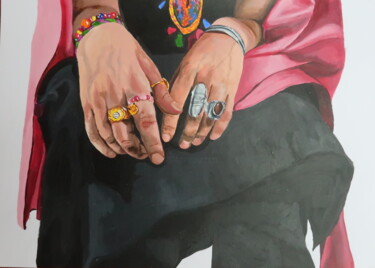Malarstwo zatytułowany „"hands VI"” autorstwa Depict Sofia, Oryginalna praca, Akryl