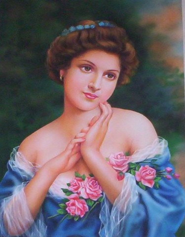 Painting titled "Monalisa" by Dere, Original Artwork, Oil
