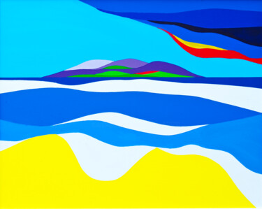 Digitale Kunst mit dem Titel "Great Blasket Island" von Derek Harris, Original-Kunstwerk, Digitaldruck