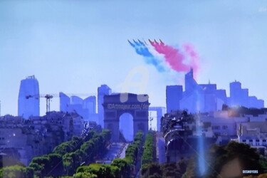 Arte digitale intitolato "14 juillet 2022" da Desnoyers, Opera d'arte originale, Fotografia manipolata