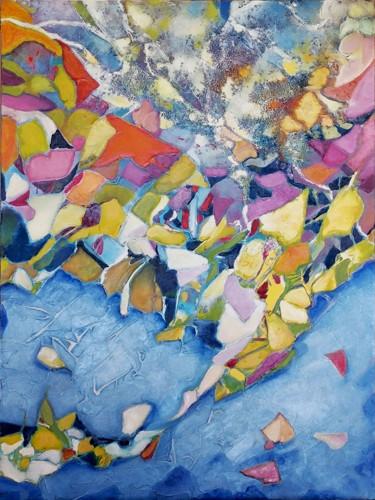 Картина под названием "Plenitude 1" - Detelina Zdravkova, Подлинное произведение искусства, Масло Установлен на Деревянная р…