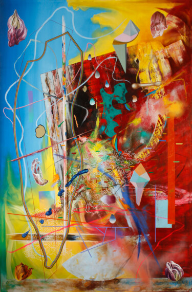 Pintura titulada "Excavations no. 20" por Detlef Gotzens, Obra de arte original, Oleo