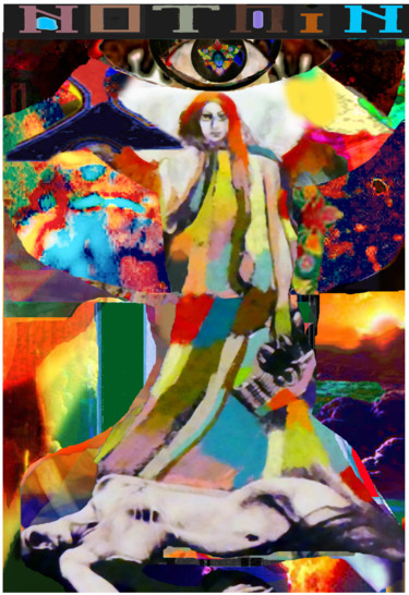 Цифровое искусство под названием "Waiting at the Foot…" - Devorah Rosen, Подлинное произведение искусства, Цифровая живопись