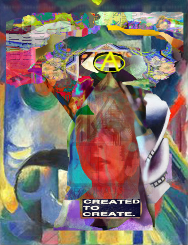 Digital Arts titled "Created to Create" by Devorah Rosen, Original Artwork, Digital Painting