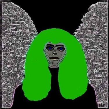 Arte digitale intitolato "angelwoman" da Pepita Selles, Opera d'arte originale, Collages
