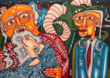 Pintura intitulada ""Mural" Series" por Diako Art, Obras de arte originais, Marcador