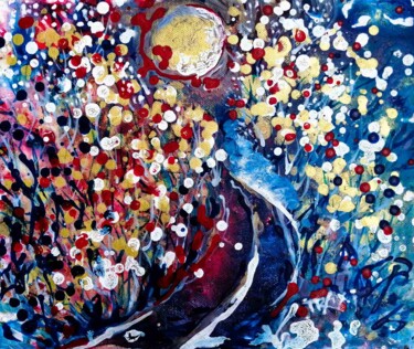 Картина под названием "Abstract landscape…" - Diana Dimova - Traxi, Подлинное произведение искусства, Акрил