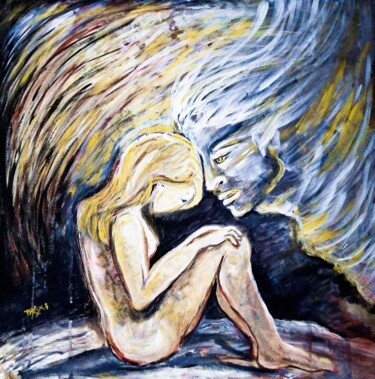 Картина под названием "Whispers of the Win…" - Diana Dimova - Traxi, Подлинное произведение искусства, Акрил